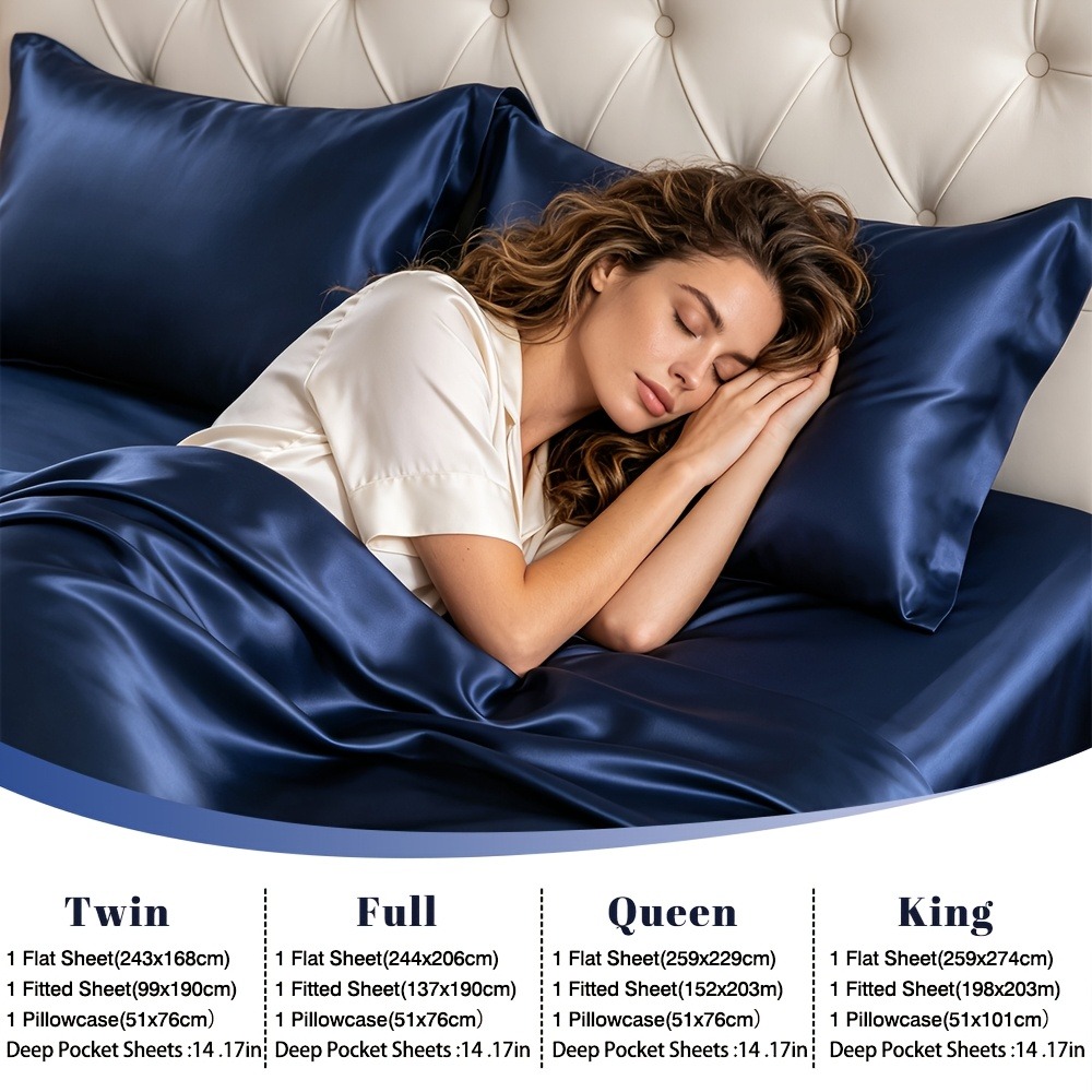 100% Bamboo Fiber Satin Bed Sh - Linen Duvet Cover ulasan dan harga