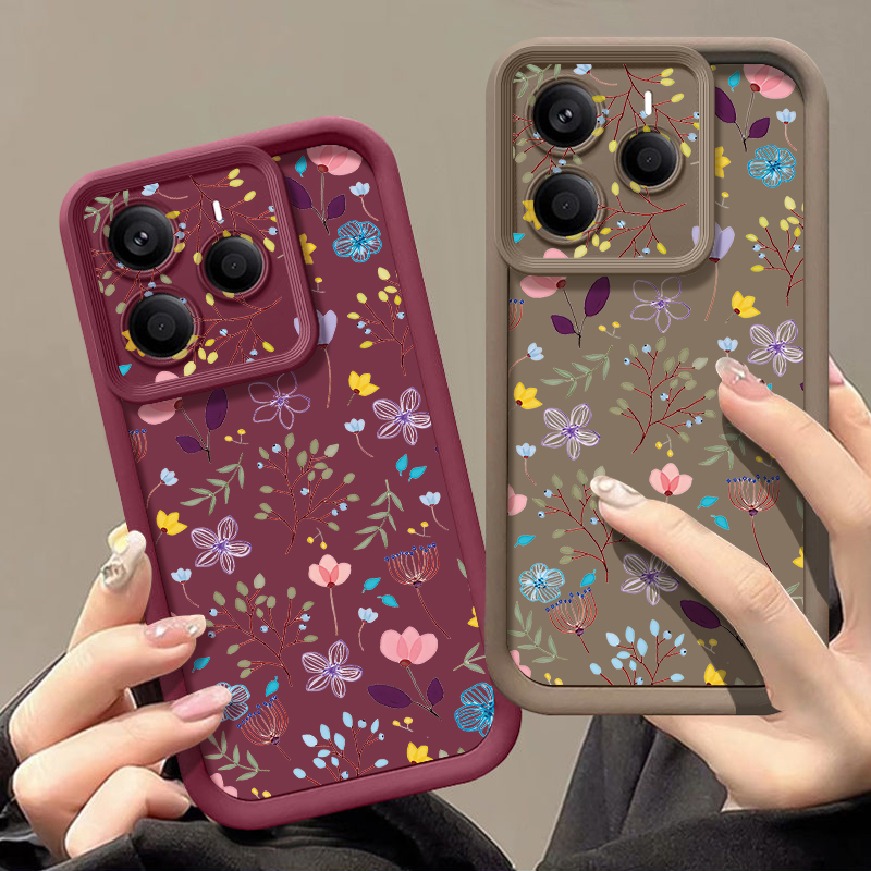 Small Flower Pattern Phone Cas - Xiaomi Redmi Note 14 ulasan dan harga