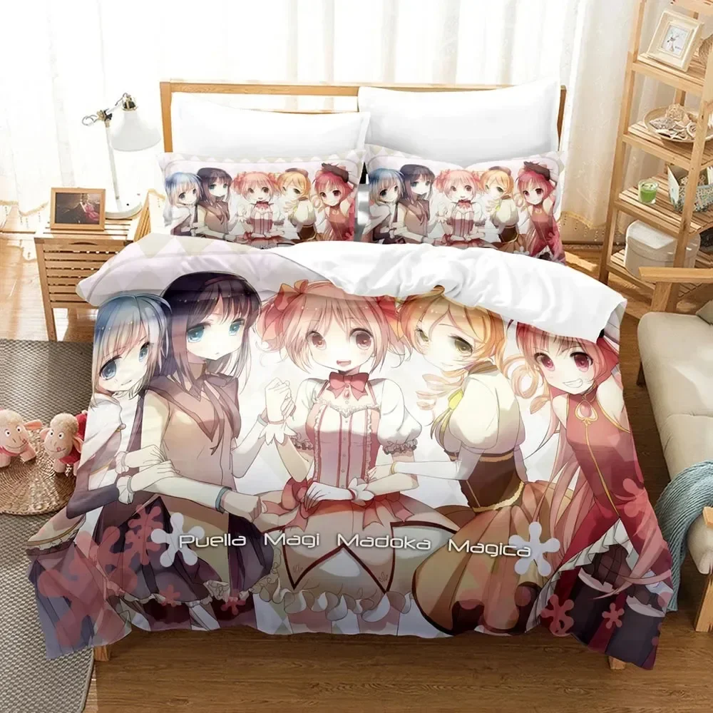 Fashion Top 3D Puella Magi Mad - Linen Duvet Cover ulasan dan harga