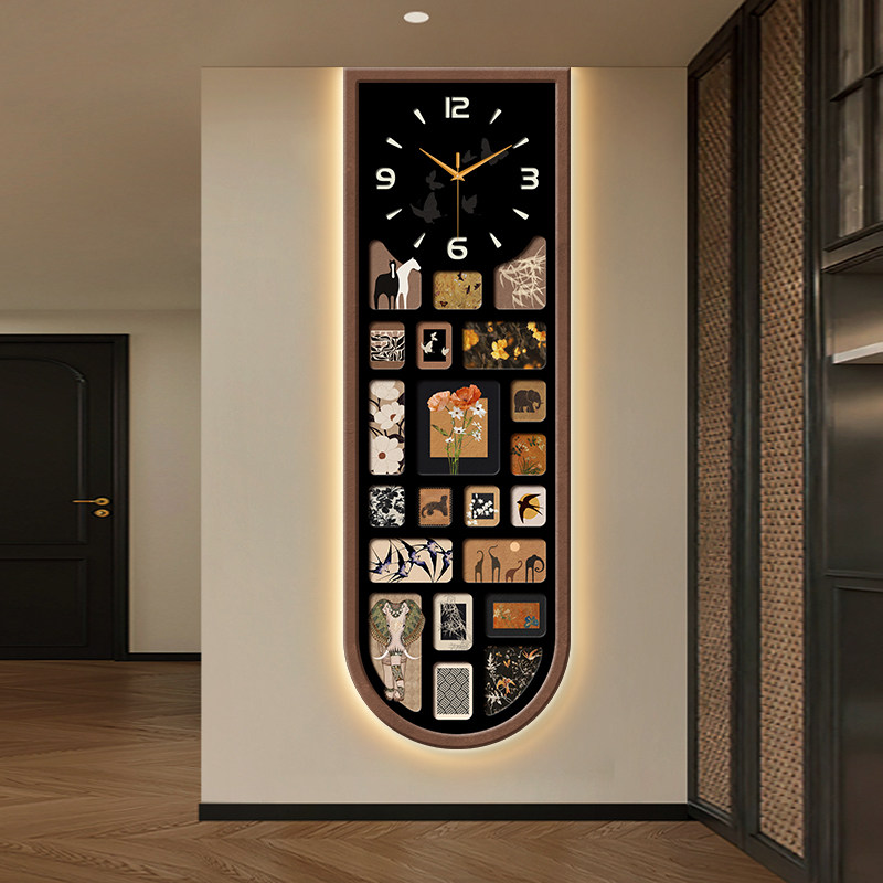 Vertical Security Wall Clock U - Luxury Lifestyle Aesthetics ulasan dan harga