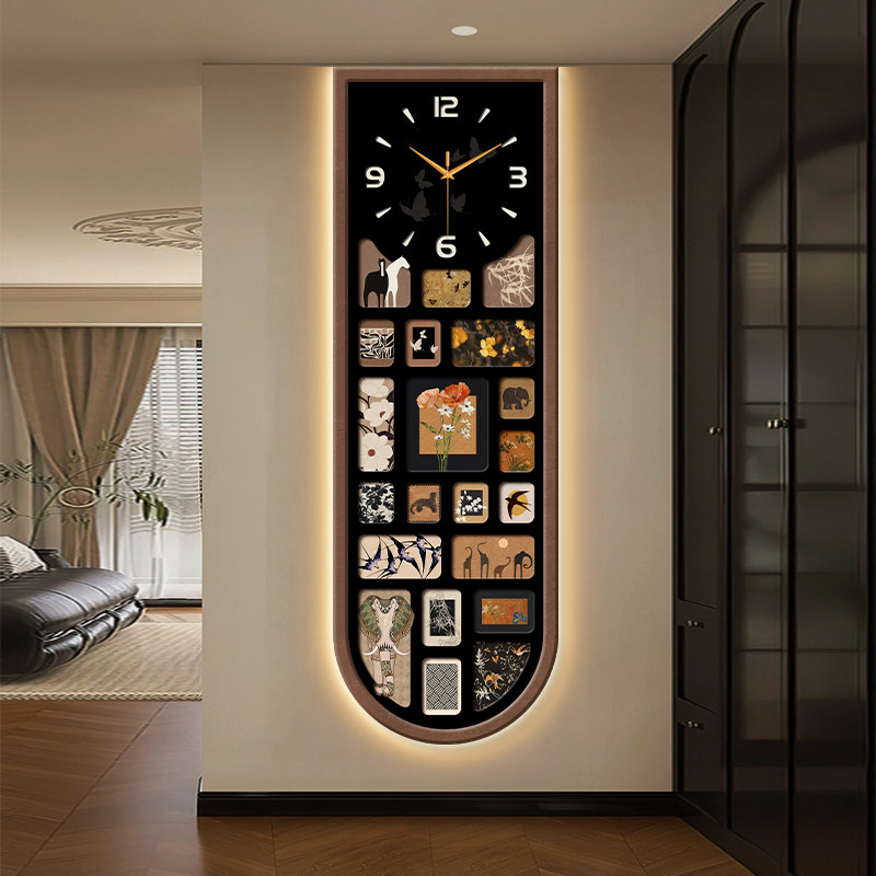 Vertical Security Wall Clock U - Luxury Lifestyle Aesthetics ulasan dan harga