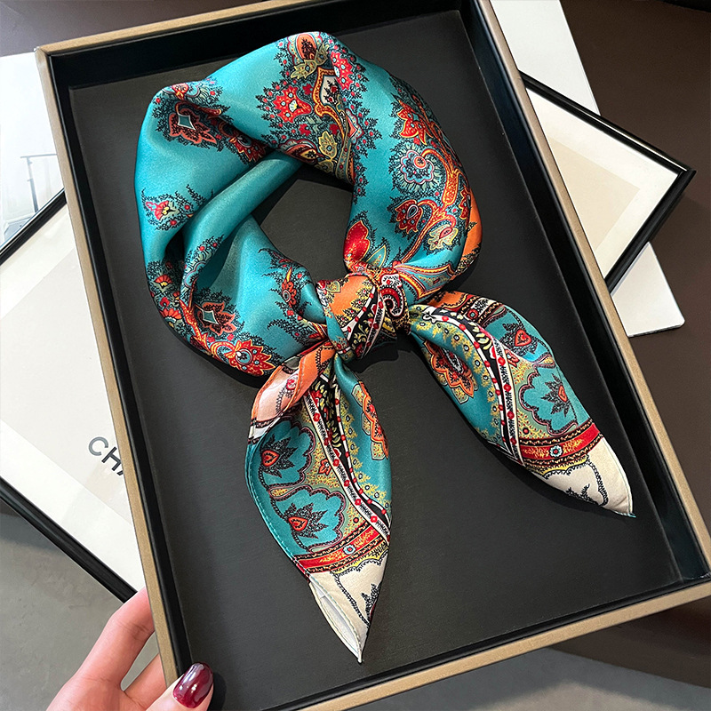100% Real Silk Square Scarf Wo - Luxury Lifestyle Store ulasan dan harga
