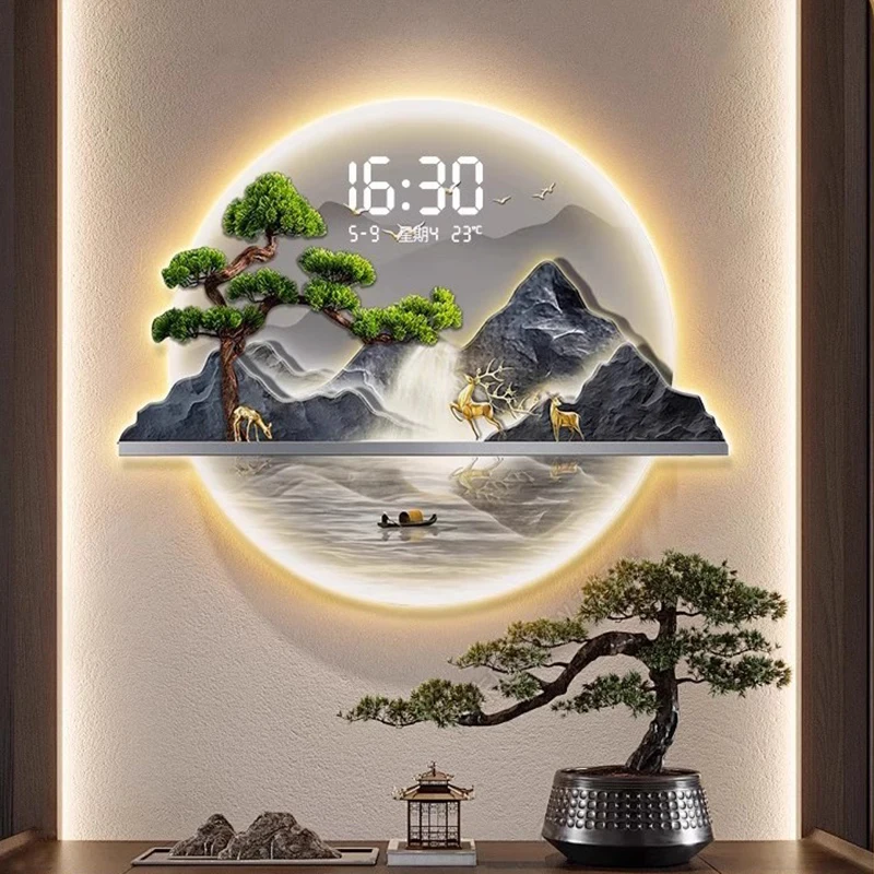 Chinese Style Design Wall Cloc - Luxury Lifestyle Aesthetics ulasan dan harga