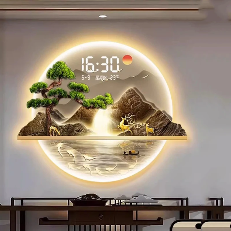 Chinese Style Design Wall Cloc - Luxury Lifestyle Aesthetics ulasan dan harga