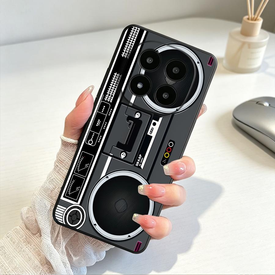 Boombox Flat Graphic Phone Cov - Xiaomi Redmi Note 14 ulasan dan harga