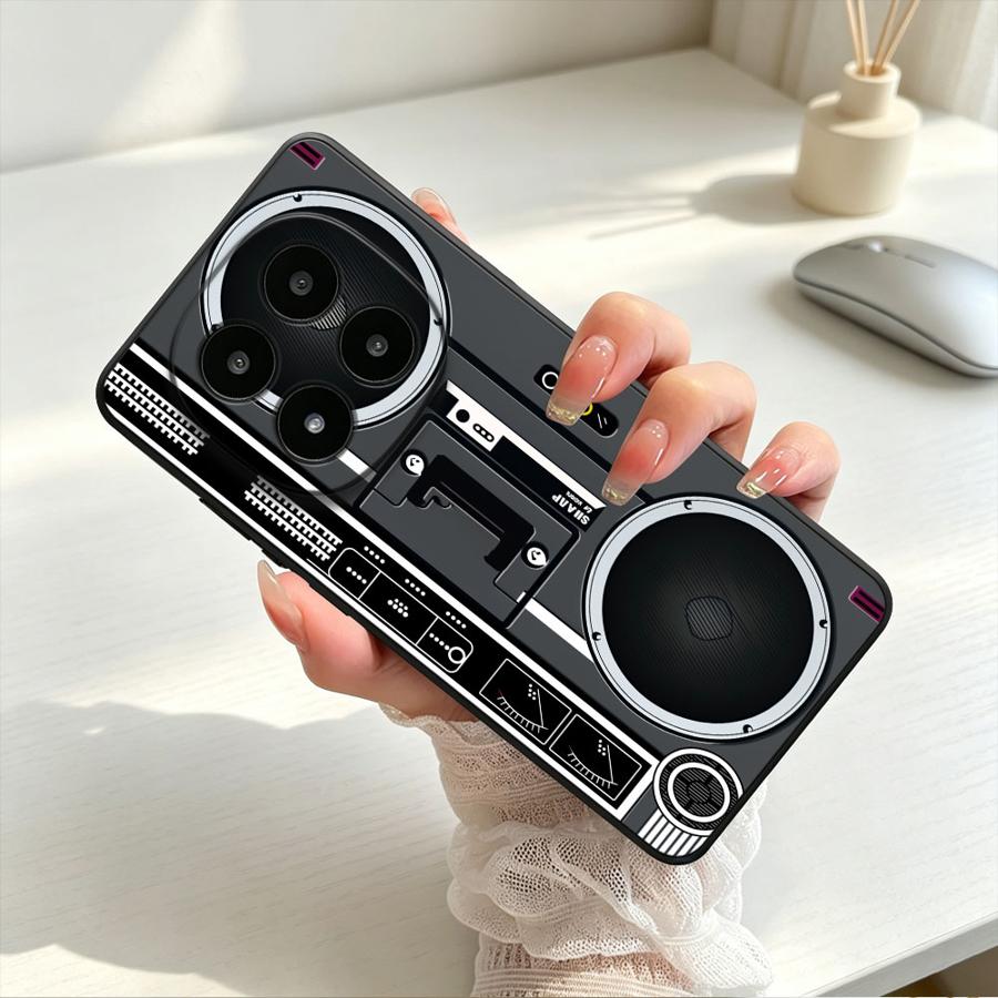 Boombox Flat Graphic Phone Cov - Xiaomi Redmi Note 14 ulasan dan harga