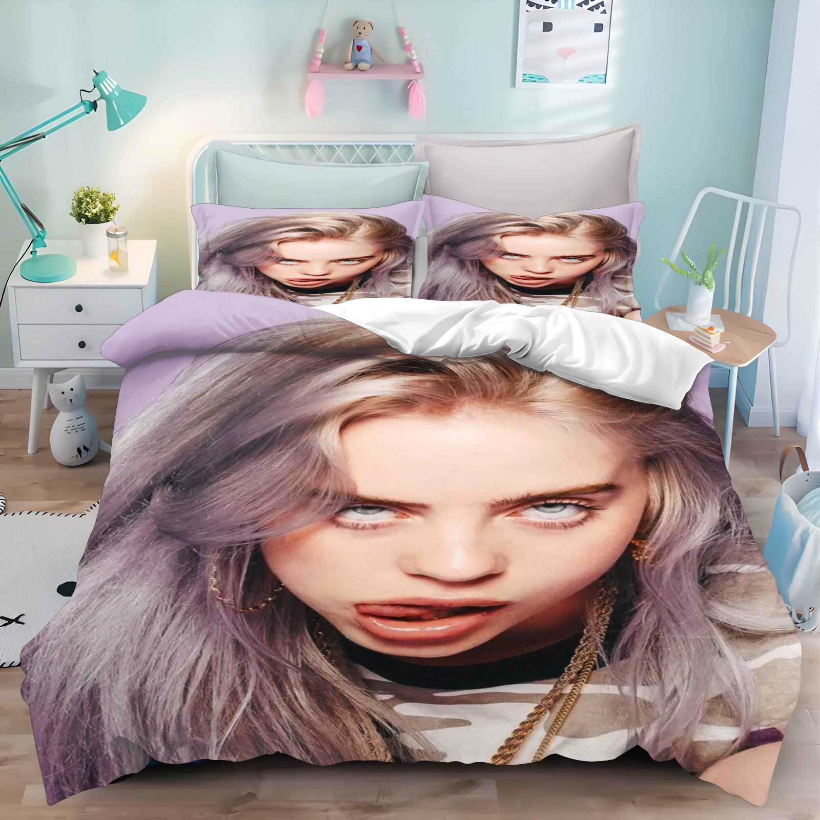 Billie Eilish Bedding Set 3D P - Linen Duvet Cover ulasan dan harga